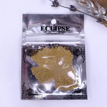 ECLIPSE Бульонки металлические "Золото" средние